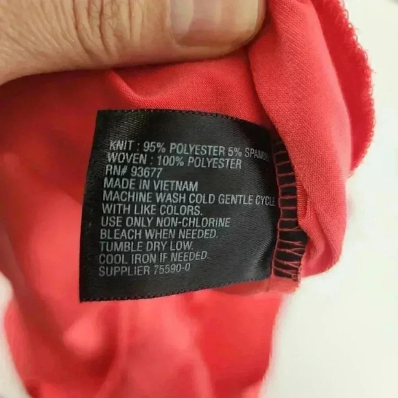 W Worthington Red Sleeveless Women's Blouse L - Picture 7 of 8